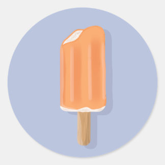 Ice Cream Bar Classic Round Sticker