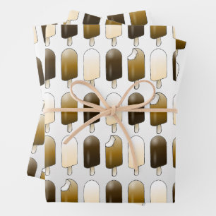Ice Cream Bars Wrapping Paper Sheets