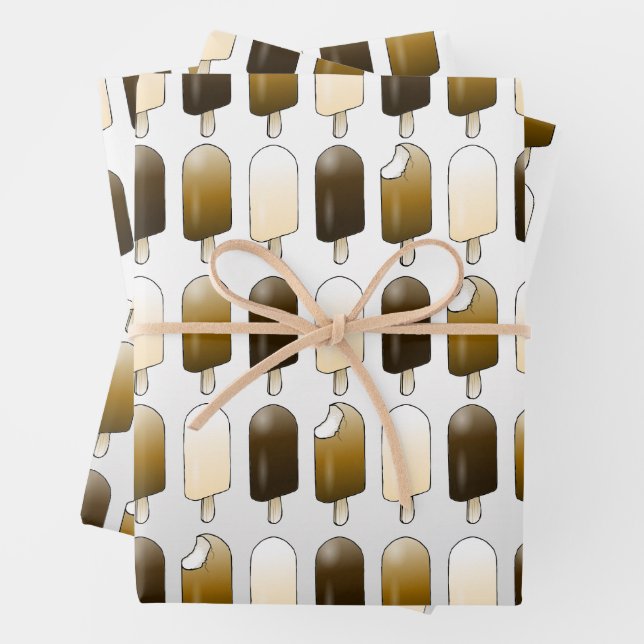 Ice Cream Bars  Wrapping Paper Sheets (In situ)