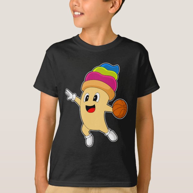 Ice cream Basketball player Basketball T-Shirt (Front)