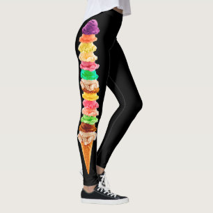 Ice Cream Binge Decor on Leggings