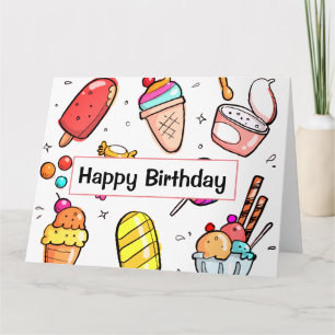 Ice Cream Birthday Card