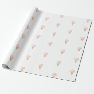 Ice Cream Birthday Christmas Party Wrapping Paper