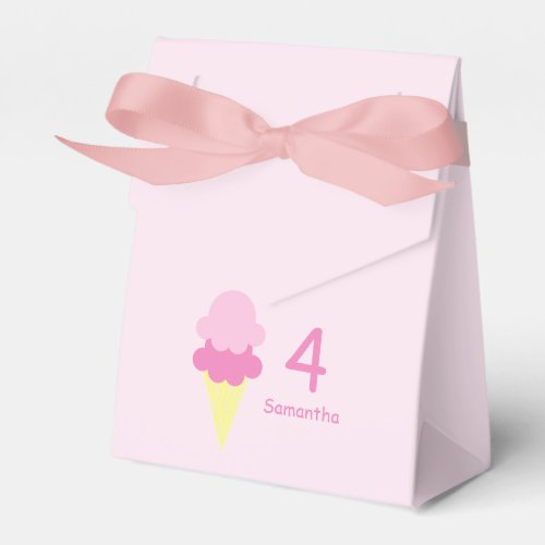 Ice Cream Birthday Favor Boxes