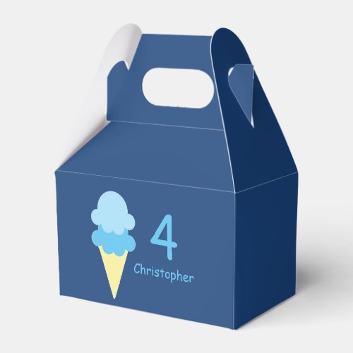 Ice Cream Birthday Favor Boxes