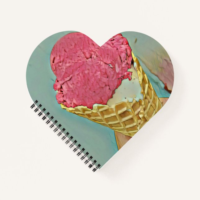 Ice cream birthday gift notebook (Front)