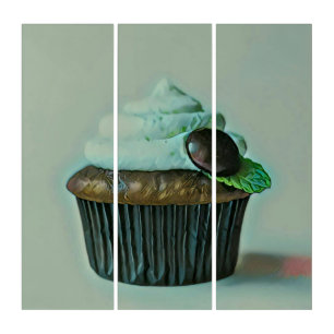 Ice cream birthday gift triptych