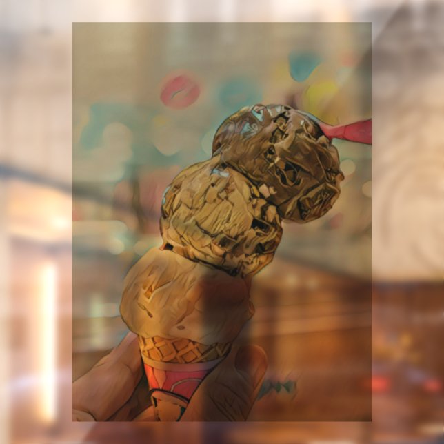 Ice cream birthday gift window cling (Sheet 2)