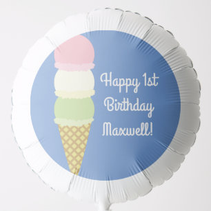 Ice Cream Birthday Party Balloon