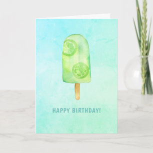 Ice Cream Birthday Party Card