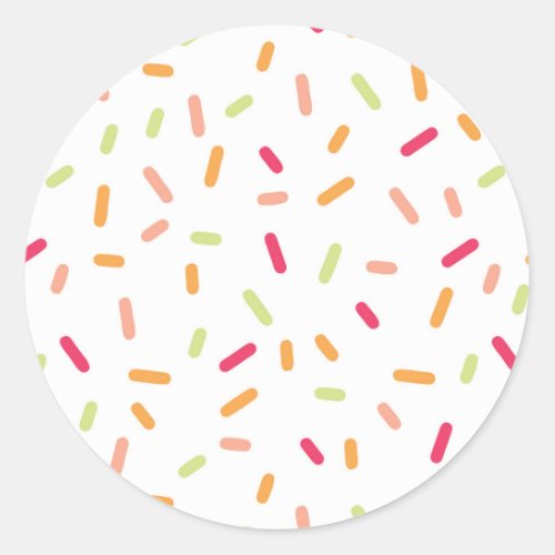 Ice Cream Birthday Party Classic Round Sticker