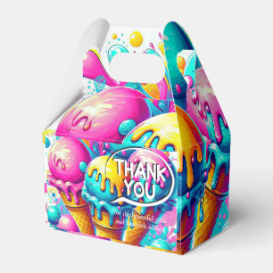 ice cream birthday party favor boxes
