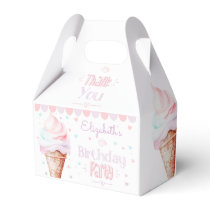 Ice cream birthday party favor boxes