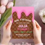 Ice Cream Birthday Party Invitation<br><div class="desc">Celebrate in style with our Ice Cream Birthday Party Invitation. This charming invitation is perfect for a fun and colorful birthday party filled with delicious ice cream treats. The vibrant design features a variety of mouthwatering ice cream cones and popsicles, creating a festive and playful atmosphere. The eye-catching colors and...</div>
