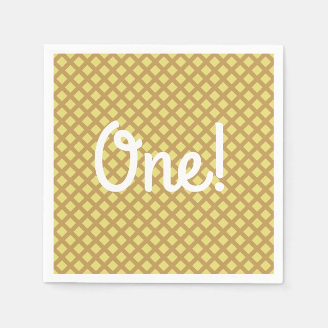 Ice Cream Birthday Party Napkins (Front)