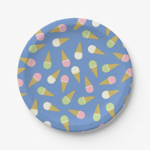 Ice Cream Birthday Party Paper Plates