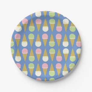 Ice Cream Birthday Party Paper Plates