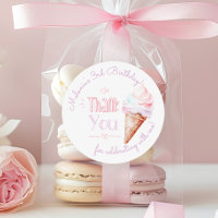 Ice cream birthday party thank you