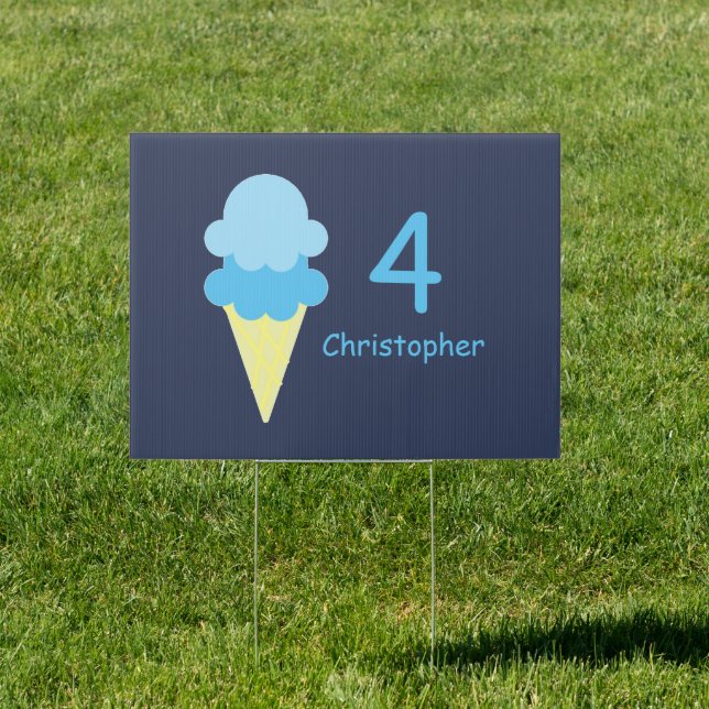 Ice Cream Birthday Sign (Insitu)