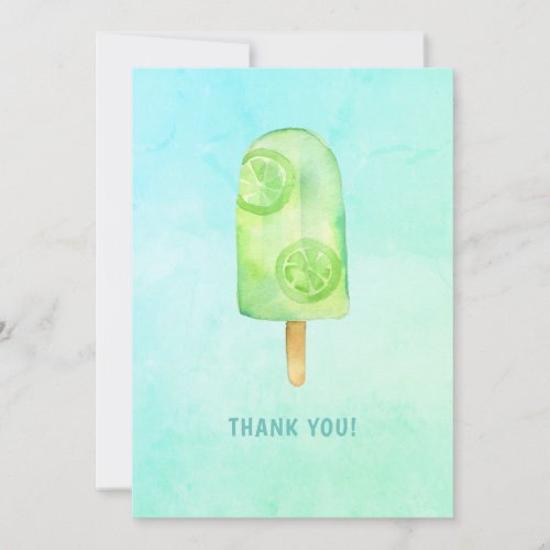 Ice Cream Birthday Thank You Card