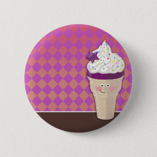 ice cream blueberry buttom pinback button