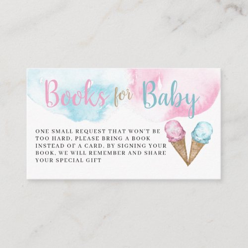 Ice cream books for baby Enclosure Card