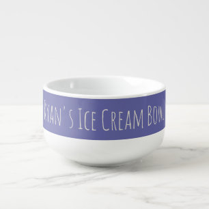 Ice Cream Bowl Funny Gag Gift Personalized Purple