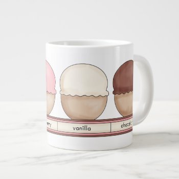 Ice Cream Bowl With Handle Large Coffee Mug by DoodlesSweetTreats at Zazzle