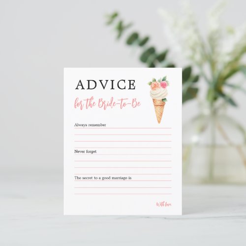 Ice Cream Bridal Shower Advice for the Bride-to-Be