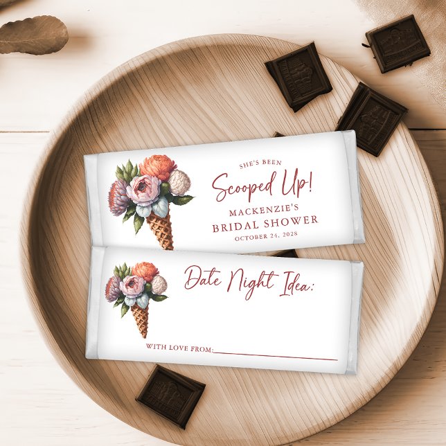 Ice Cream Bridal Shower Date Night Ideas Hershey Bar Favors (Date Night Ideas and Bridal Shower Party Favor)