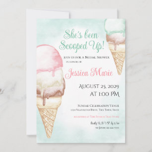 Ice Cream Bridal Shower Invitation