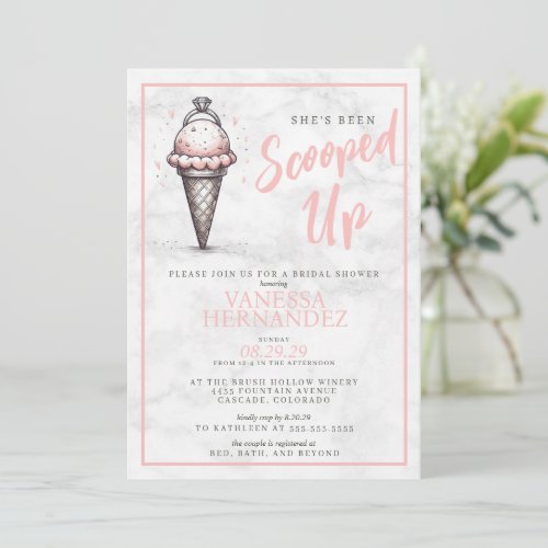 Ice Cream Bridal Shower Invitation