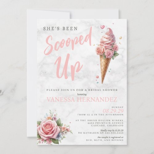 Ice Cream Bridal Shower Invitation