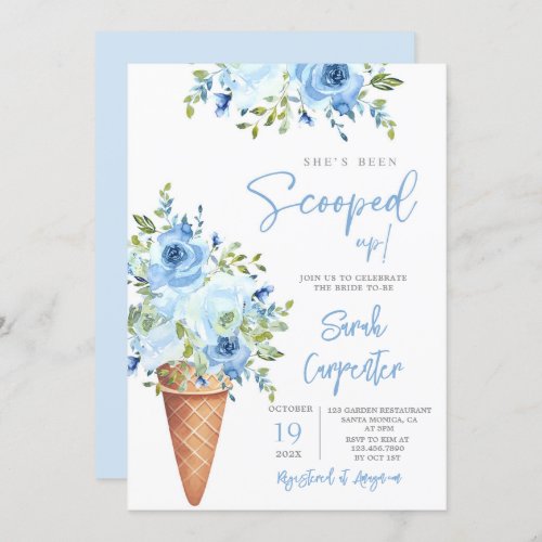 Ice Cream Bridal Shower  Invitation