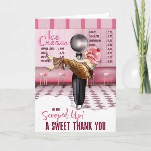 Ice cream Bridal Shower Scooped Up Card