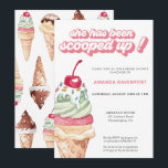 Ice Cream Bridal Shower scooped up Invitation<br><div class="desc">Summer Bridal Shower invitations with ice cream. Personalized with your name and event date.</div>