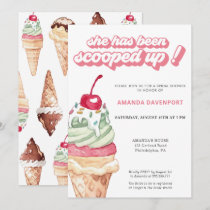Ice Cream Bridal Shower scooped up Invitation