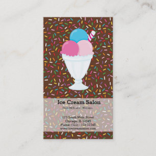 Ice cream business business card