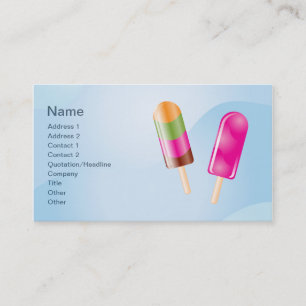 Ice cream business card