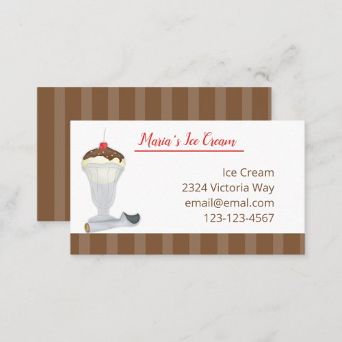 Ice Cream  Business Card