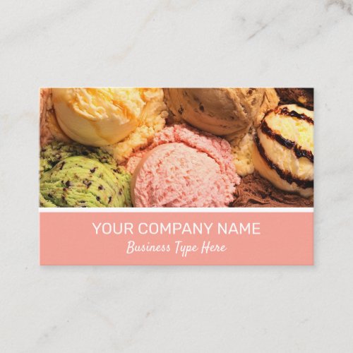 Ice Cream Business Card