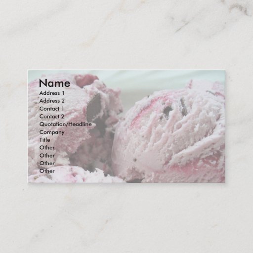 Customizable Ice Cream Business Cards 001