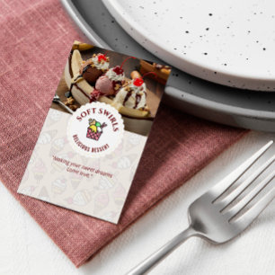 Ice Cream Business Delicious Dessert Cream Business Card
