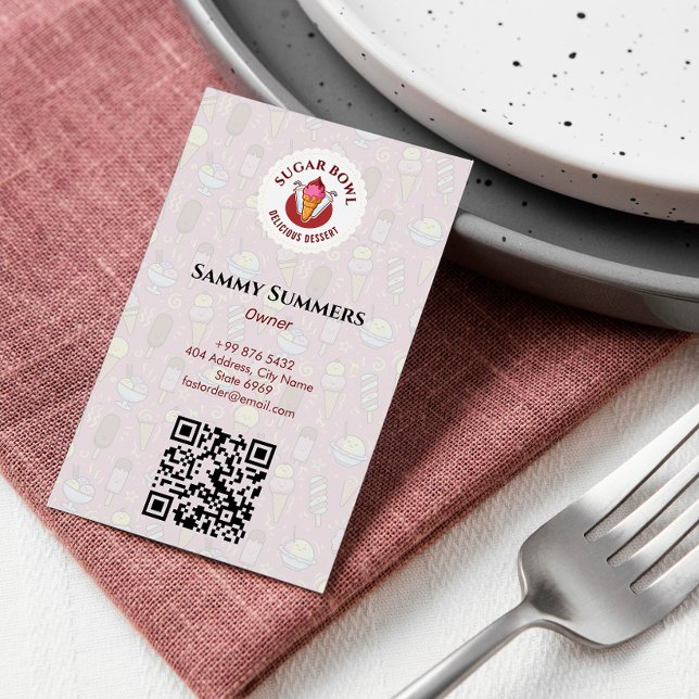 Ice Cream Business | Delicious Dessert Flavors Card (Creator Uploaded)