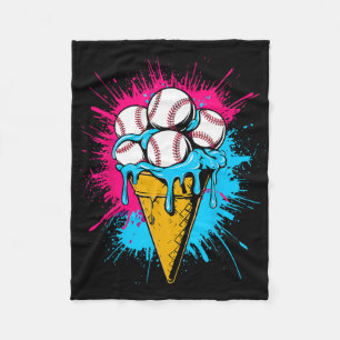 Ice Cream Bysebyll Drip Watercolor Men Youth Boys Fleece Blanket