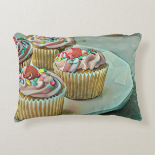 Ice cream cake accent pillow
