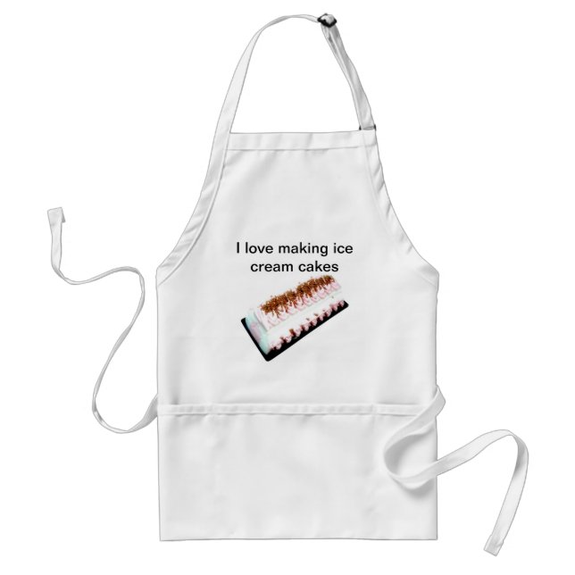 Ice Cream Cake Adult Apron (Front)