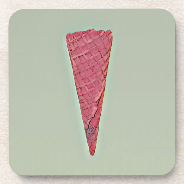 Ice cream cake beverage coaster (Front)
