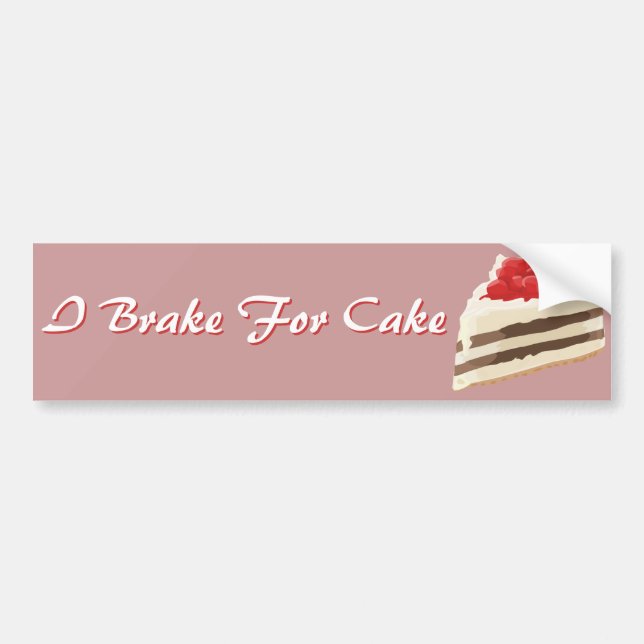 Ice Cream Cake Bumper Sticker (Front)