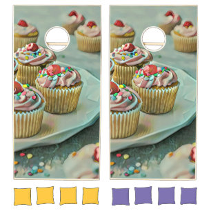 Ice cream cake cornhole set